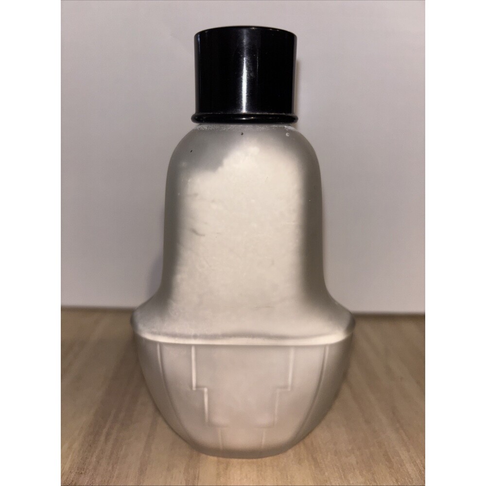 Vintage Guerlain Shalimar Perfumed Talc Glass Bottle 4oz Rare Art Deco - Picture 4 of 7